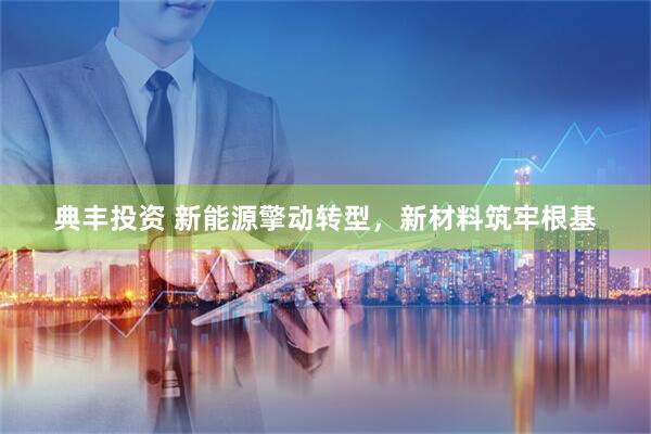 典丰投资 新能源擎动转型，新材料筑牢根基
